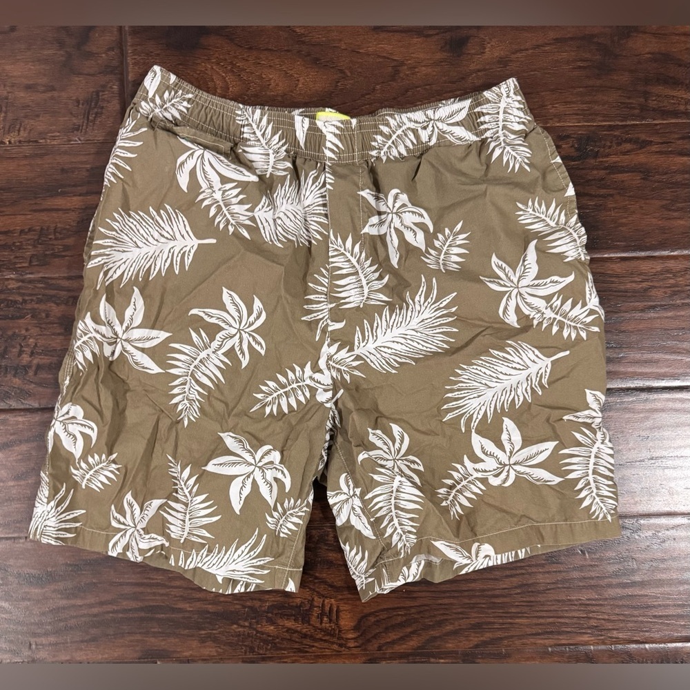 Scotch & Soda Printed poplin Bermuda shorts Khaki Leaf - Picture 6 of 6
